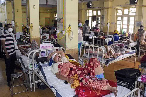 Black Fungus patients receive treatment at Medical College Jabalpur. (Photo | PTI)