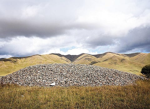 San Tash Burial Mound, Kyrgyzstan