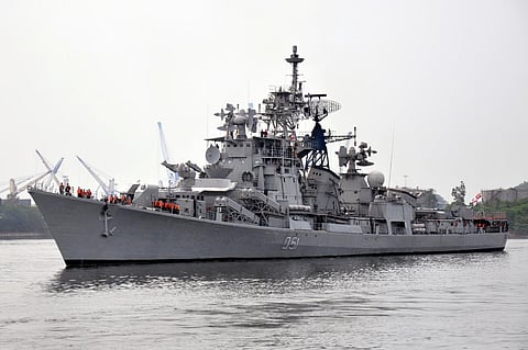 Indian Navy’s first destroyer INS Rajput.