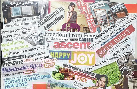 The 33-year-old artist has a morning routine where she paints in her drawing room with her favourite music playing in the background.