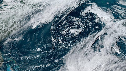 Ana was the first named storm in the Atlantic this year. It formed as a subtropical storm early Saturday, then transitioned to a tropical storm on Sunday. (NOAA NWS National Hurricane Center via FB)