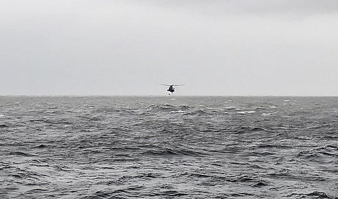 Navy Spokesman Captain Indika de Silva said the fire was caused by a chemical reaction. (File Photo | PTI)