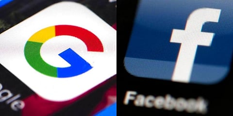 Google and Facebook logos (Photos| AP)