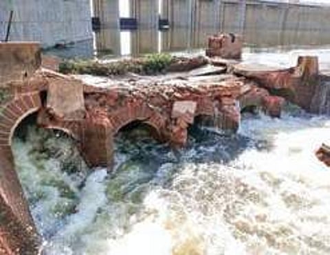 Collapsed bridge over river Penna (File Photo |EPS)