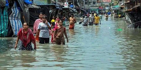 While about 20,000 people were evacuated to safer places, Jharkhand saw a major bridge collapse and four deaths due to bad weather. (Photo | PTI)