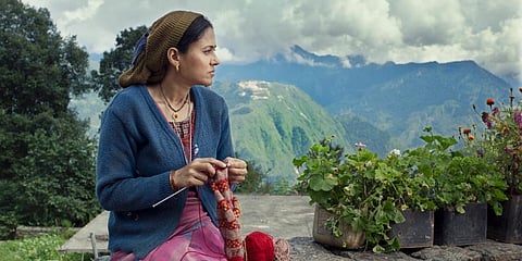 A scene from 'Fire in the Mountains'