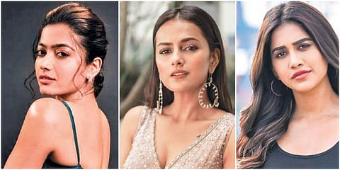 (From left) Rashmika Mandanna, Sharaddha Srinath and Nabha Natesh