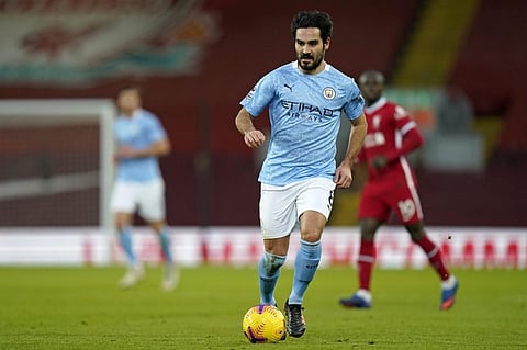 Manchester City's German midfielder Ilkay Gundogan. (Photo | AFP)