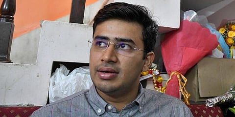 Karnataka BJP MP Tejasvi Surya (Photo | EPS)