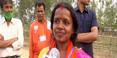 BJP's Saltora constituency candidate Chandana Bauri (Photo | ANI)