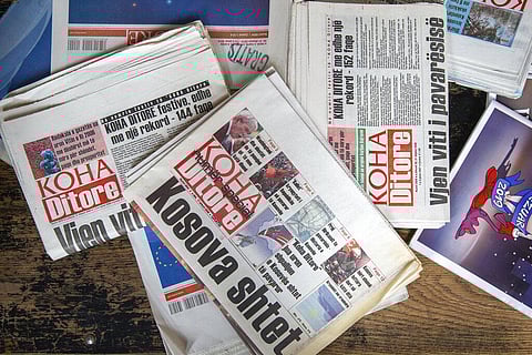 The printing presses stopped running at the start of the pandemic in Kosovo. (Photo | AP)