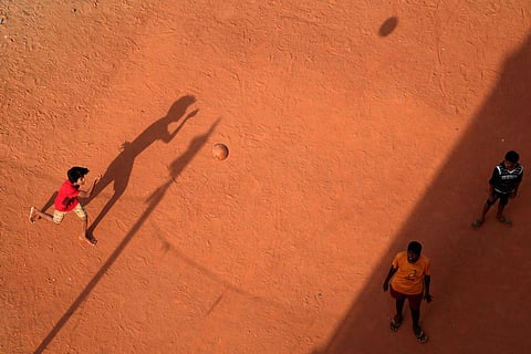 With educational institutions been closed for months now, school-goers are making the most of this lockdown by playing their heart out with their friends. (Photo | Sunish P Surendran)
