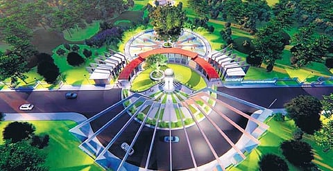 An artist’s impression of the Osmansagar beautification project.