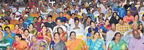 Audience at Chennai Humour Club.