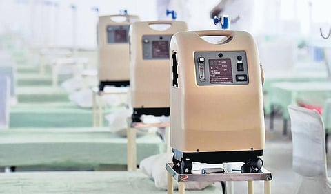 Representational image of oxygen concentrators (Photo | PTI)
