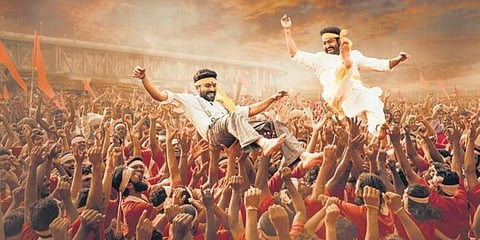 A still from 'RRR'.
