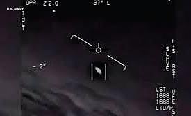 In this 2015 US Department of Defense image, an unexplained object labelled Gimbal is seen as it is tracked while it soars high along the clouds