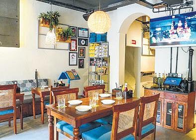 Two of the 25 Cafe Delhi Heights outlets at Khan Market (which is the first outlet) and Aerocity