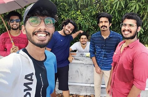 Ananthakrishnan and his friends who worked on Dr.Daivam