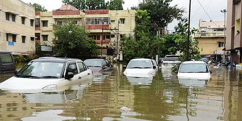 The floods accompanied by the ongoing pandemic had turned into a nightmare for residents of Hyderabad last year. (Photo | EPS)