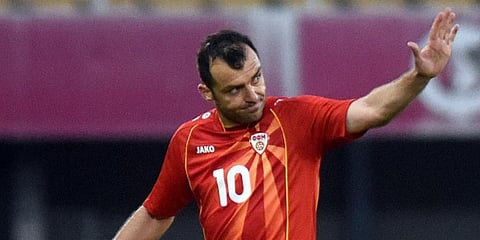 Macedonia's Goran Pandev. (Photo | AFP)