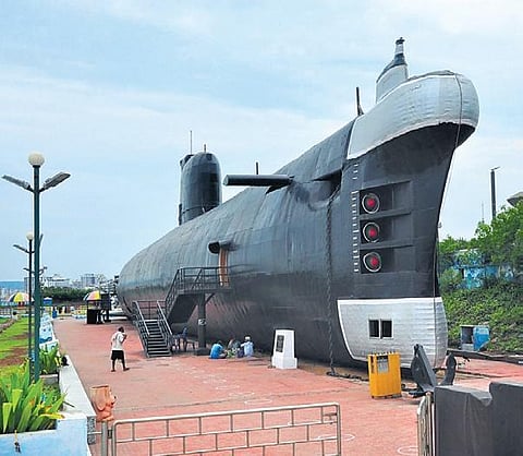 INS Kursura Submarine Museum in Vizag remains closed due to Covid. (Photo | Express)