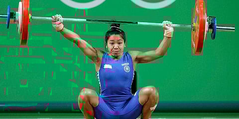 Indian weightlifter Mirabai Chanu (Photo | AP)
