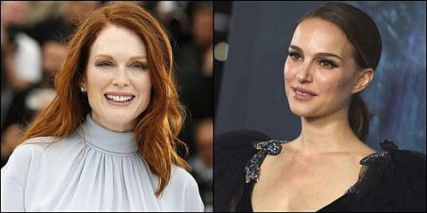 Actresses Julianne Moore (L) and Natalie Portman (R) (Photos | AP)