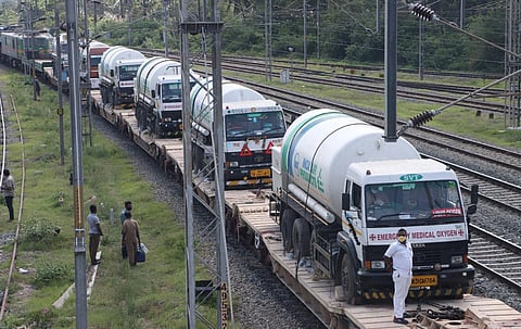 Oxygen Express started deliveries of medical oxygen nearly a month ago in Tamil Nadu. (File photo | EPS)