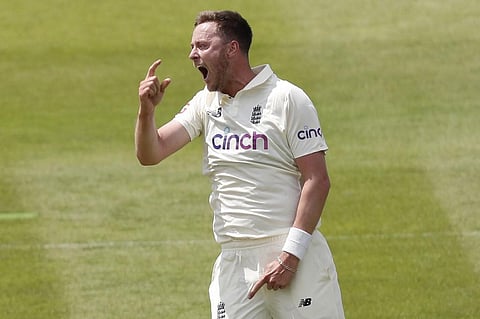 England's Ollie Robinson (Photo | AFP)