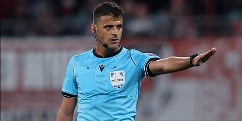 Spanish football referee Jesus Gil Manzano (Photo | AFP)
