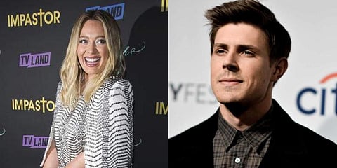 Actors Hilary Duff (L) and Chris Lowell (R) (Photos | AP)