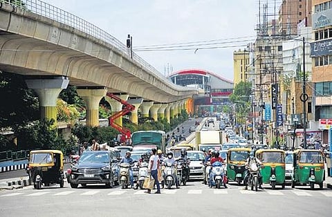 It was business as usual in Bengaluru’s CBD on Wednesday with the roads as congested as pre-Covid days|ashishkrishna hp