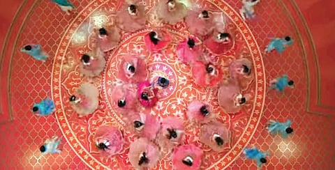 Saran assisted on this attire for Kumail Nanjiani and and the dancers in Eternals