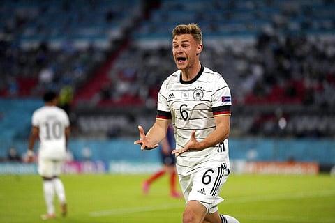 Germany's Joshua Kimmich in action during the Euro 2020 soccer championship group F match between France and Germany at the Allianz Arena in Munich. (Photo | AP)