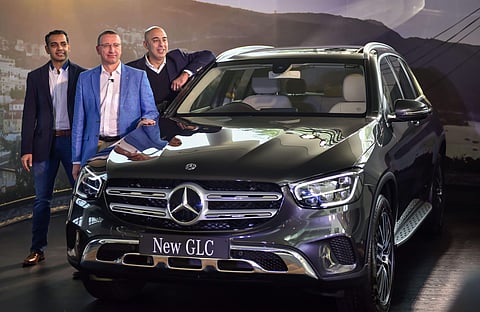 Mercedes Benz India Martin Schwenk C poses for photographs during the launch of SUV 'GLC' in New Delhi. (File Photo| PTI)