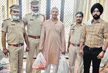 Prashanth Vadinam, after his release from the Kot Lakhpat Central Jail in Lahore, Pakistan.
