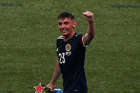 Scotland's Billy Gilmour waves to the fans after the Euro 2020 soccer championship group D match between England and Scotland (Photo | AP)