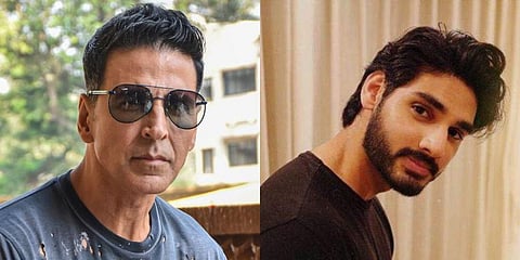 (L to R) Akshay Kumar, Ahan Shetty (Photo | PTI, Instagram)