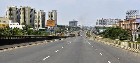 Maduravoyal highroad in Chennai. (Photo | EPS)