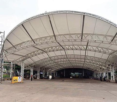 The erection of canopy at the frontside of the airport now facilitated hassle-free arrival of passengers in all weather conditions.