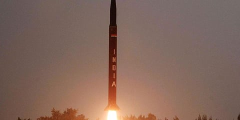 Agni Prime is a variant of Agni-I missile (seen in the photo)