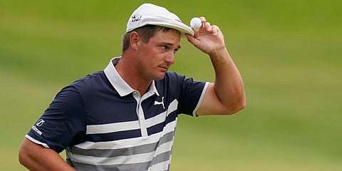 Bryson DeChambeau tips his cap after finishing on the 18th green during the final round of the U.S. Open Golf Championship at Torrey Pines Golf Course in San Diego. (Photo | AP)
