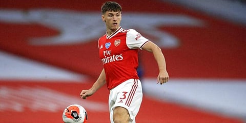 Arsenal left-back Kieran Tierney (Photo | AP)