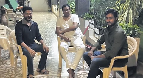 Revanth Reddy meets senior Congress leader Jana Reddy post his selection as TPCC chief.