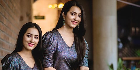 Ashvithi (L) and Adhvithi Shetty (Photo| PK Studio Photography)