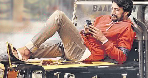 A still from the movie Kotigobba 3