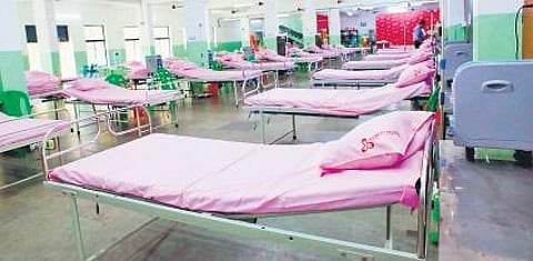 The 50-oxygen-bed facility set up by the collective of Sawmill owners and plywood manufacturers of Perumbavoor