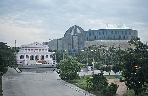 The government super-specialty hospital at Omandurar Estate. (File | EPS)