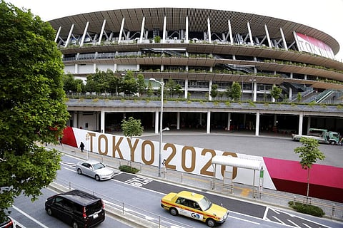 A general view of the National Stadium is seen in Tokyo, Tuesday, June 29, 2021. (Photo | AP)